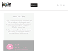 Tablet Screenshot of kaygecosmetics.com